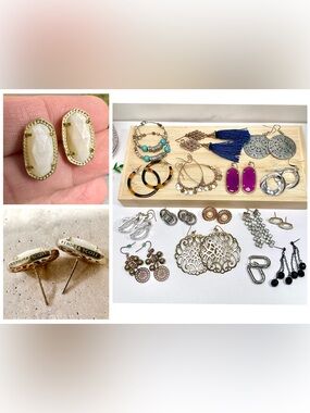 ❤️Earring Essentials Bundle - 16 pairs including Kendra Scott Studs